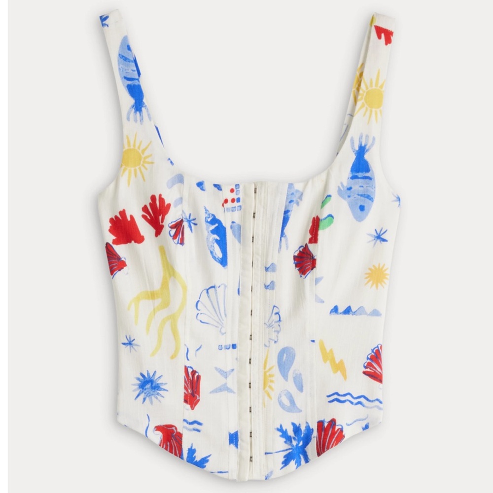 Summer corset top 🐚🦞💙